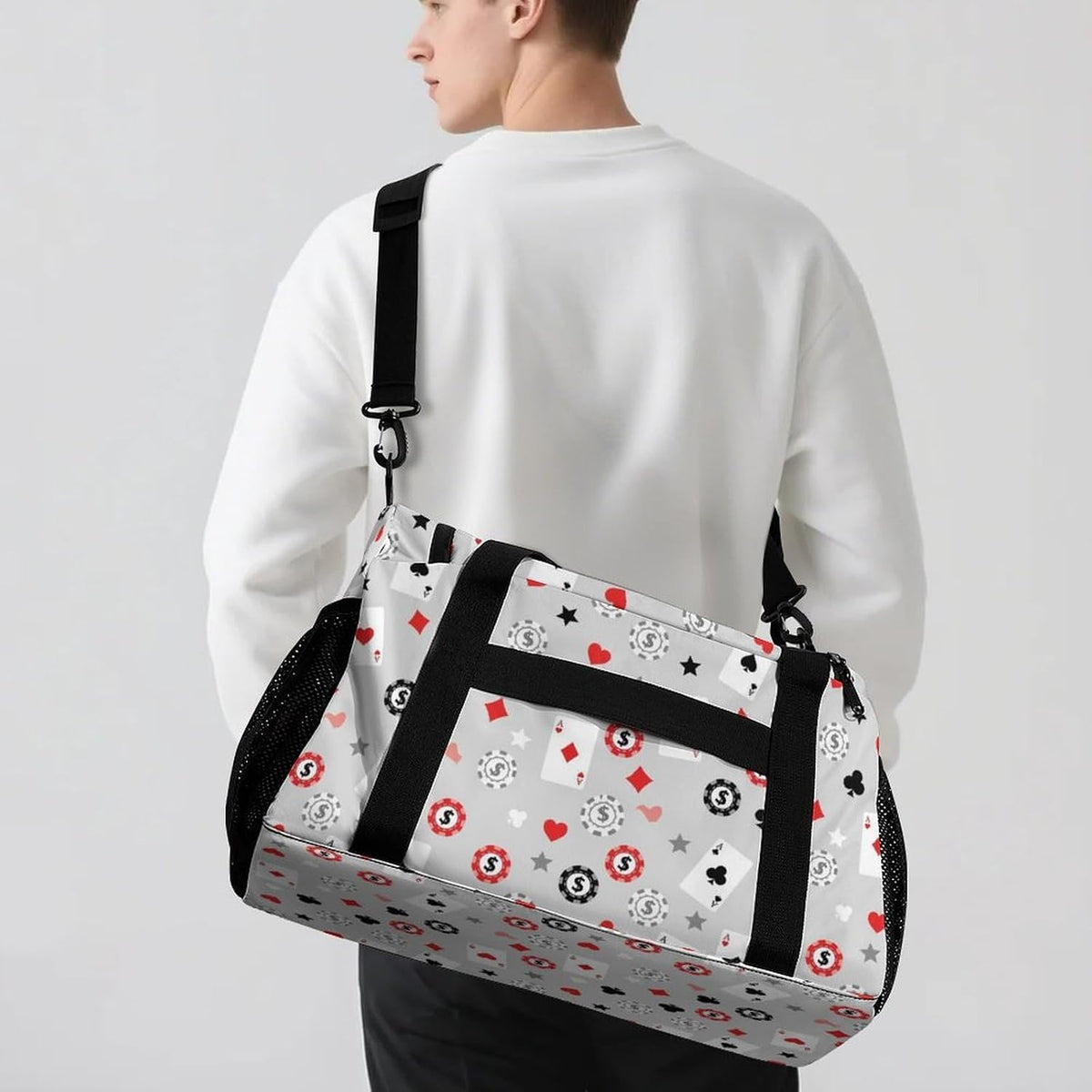 Gym Travel Bag Sports Duffel Simple Weekender Overnight Bag Men Women Workout Short Trip