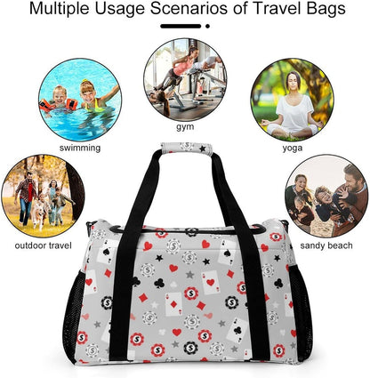 Gym Travel Bag Sports Duffel Simple Weekender Overnight Bag Men Women Workout Short Trip