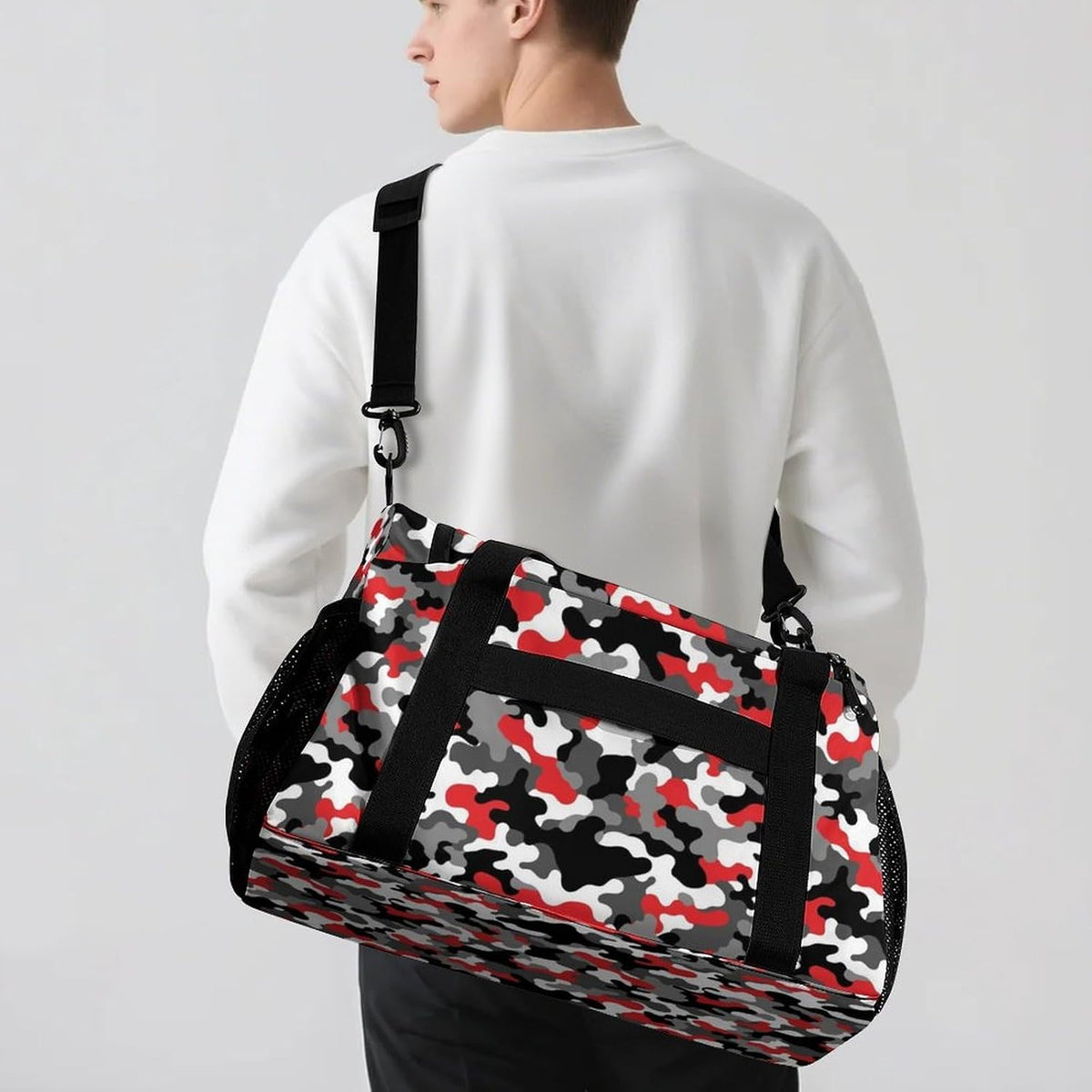 Gym Travel Bag Sports Duffel Simple Weekender Overnight Bag Men Women Workout Short Trip