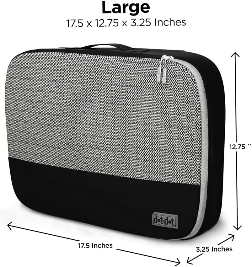 4pc Large Compression Packing Cubes for Travel - Luggage Organizers Suitcases