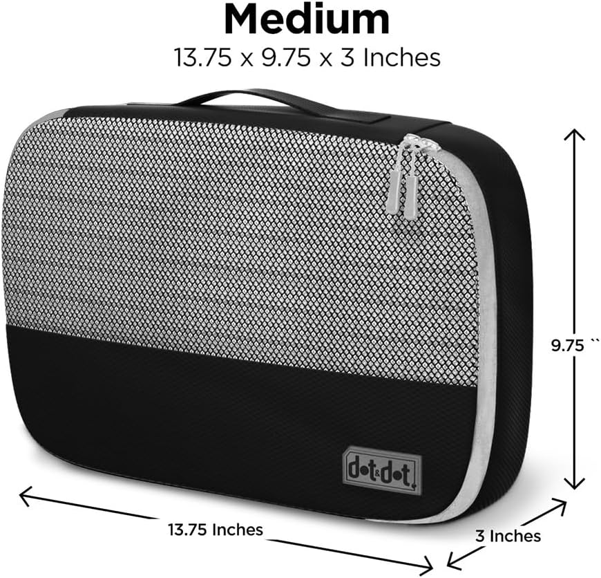4pc Large Compression Packing Cubes for Travel - Luggage Organizers Suitcases
