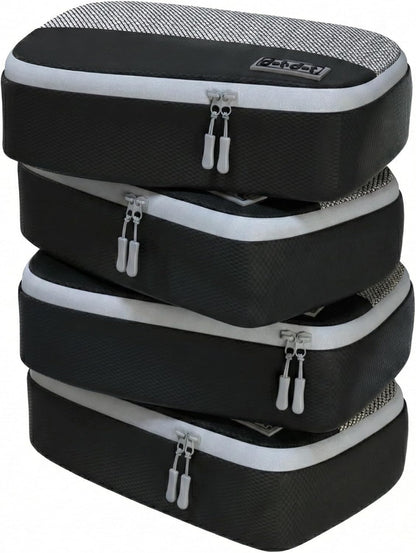 4pc Large Compression Packing Cubes for Travel - Luggage Organizers Suitcases