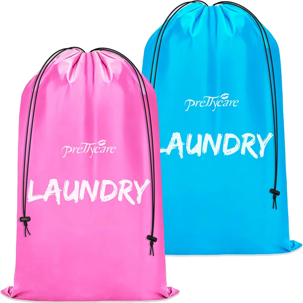 2 XL (35.5 x 23.6 in) Travel Laundry Bags for Delicates, Washable Dirty Clothes Organizer - Easy to Hold 4 Loads of Laundry, Large Enougha for Laundry Hamper or Basket Travel Essentials