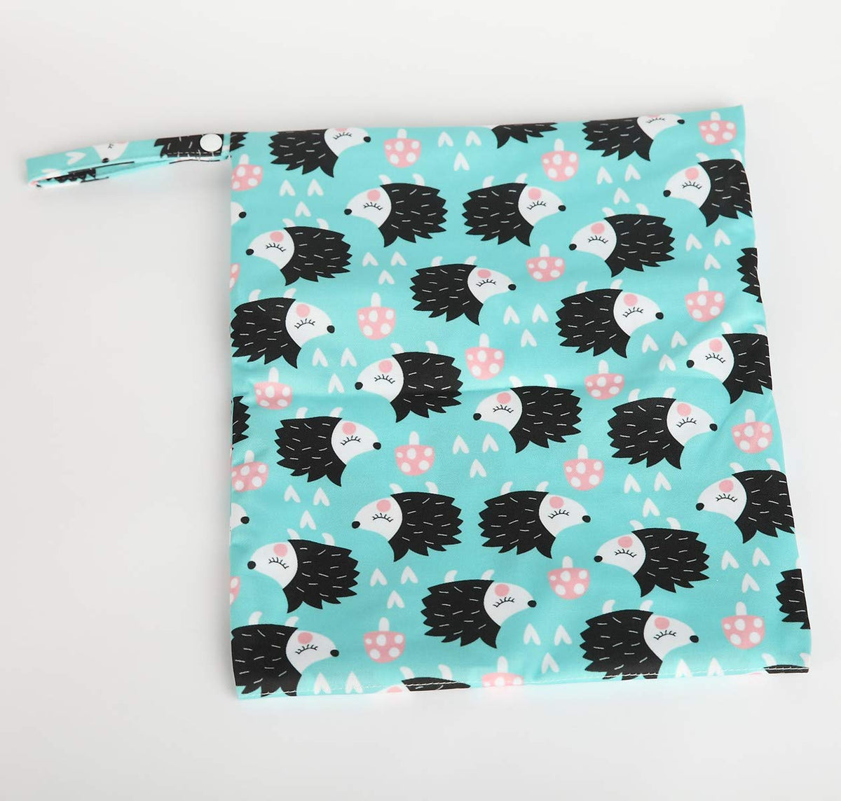 Wet Dry Bag Baby Cloth Diaper Nappy Insert Bag With Two Zippered Pockets Boys (Sharks)