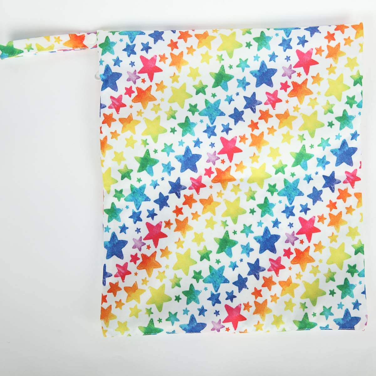 Wet Dry Bag Baby Cloth Diaper Nappy Insert Bag With Two Zippered Pockets Boys (Sharks)