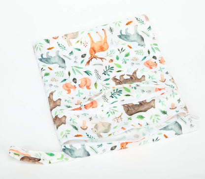 Wet Dry Bag Baby Cloth Diaper Nappy Insert Bag With Two Zippered Pockets Boys (Sharks)