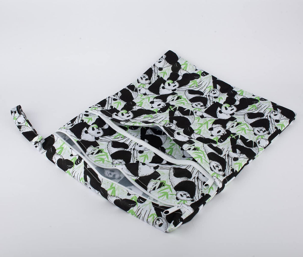 Wet Dry Bag Baby Cloth Diaper Nappy Insert Bag With Two Zippered Pockets Boys (Sharks)