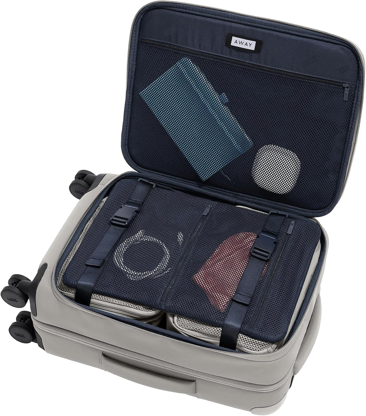 Carry-On Luggage - 22-Inch Lightweight, Expandable Softside Suitcase with 360° Spinner Wheels, Interior Compression System, TSA-Accepted Lock - Cloud Gray