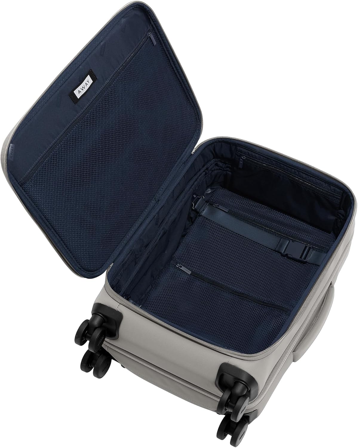 Carry-On Luggage - 22-Inch Lightweight, Expandable Softside Suitcase with 360° Spinner Wheels, Interior Compression System, TSA-Accepted Lock - Cloud Gray