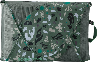 Pack-It Original Garment Folder - Travel Garment Bag with Wrinkle-Free Folding Board and Compression Wings to Maximize Luggage Space, Roots and Shoots: Duck Green - Large