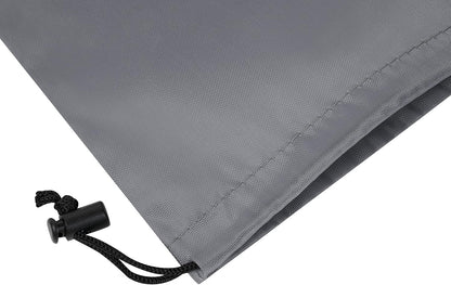 Drawstring Pouch with Toggle (12 x 16 Inch, Black) Nylon Cinch Bag for Travel, Shoes, Gym and Storage