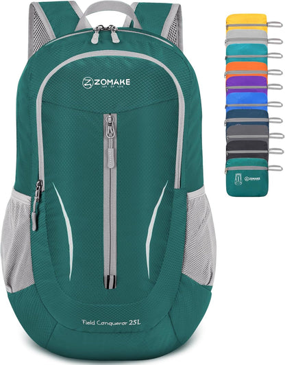 Ultra Lightweight Packable Backpack 25L - Foldable Hiking Backpacks Water Resistant Small Folding Daypack for Travel(Navy Blue)