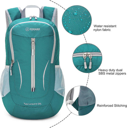 Ultra Lightweight Packable Backpack 25L - Foldable Hiking Backpacks Water Resistant Small Folding Daypack for Travel(Navy Blue)