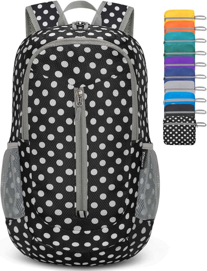 Ultra Lightweight Packable Backpack 25L - Foldable Hiking Backpacks Water Resistant Small Folding Daypack for Travel(Navy Blue)