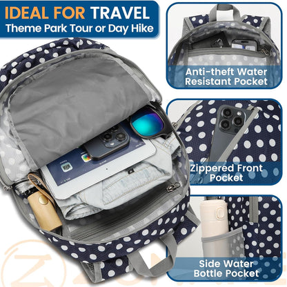 Ultra Lightweight Packable Backpack 25L - Foldable Hiking Backpacks Water Resistant Small Folding Daypack for Travel(Navy Blue)