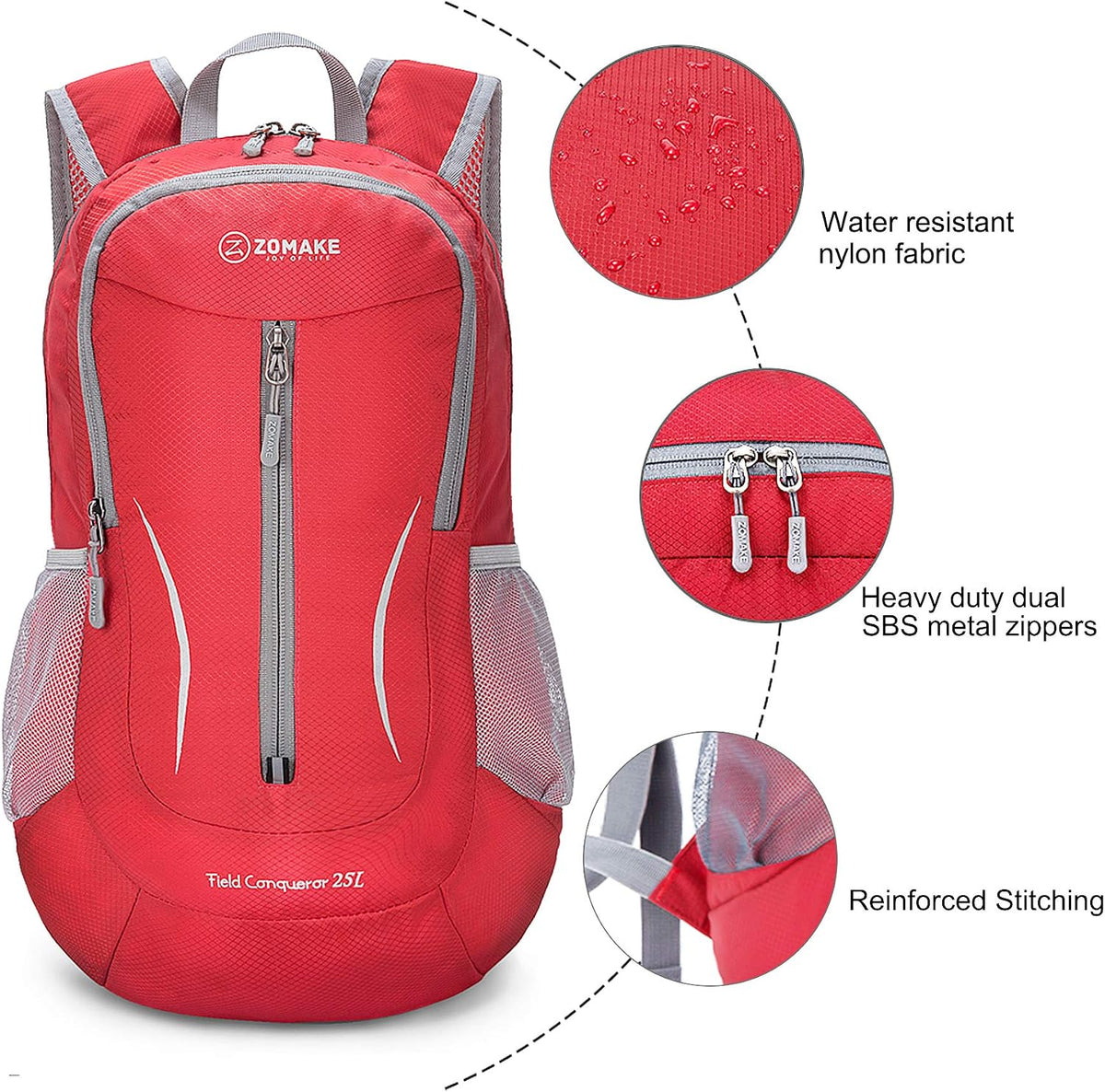 Ultra Lightweight Packable Backpack 25L - Foldable Hiking Backpacks Water Resistant Small Folding Daypack for Travel(Navy Blue)