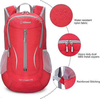 Ultra Lightweight Packable Backpack 25L - Foldable Hiking Backpacks Water Resistant Small Folding Daypack for Travel(Navy Blue)