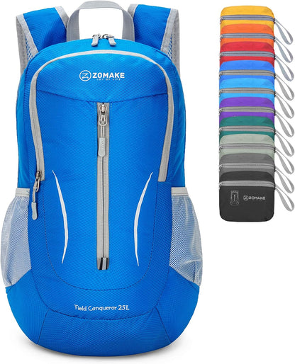 Ultra Lightweight Packable Backpack 25L - Foldable Hiking Backpacks Water Resistant Small Folding Daypack for Travel(Navy Blue)