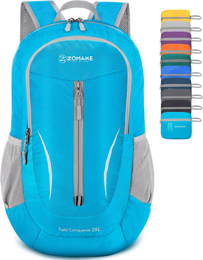 Ultra Lightweight Packable Backpack 25L - Foldable Hiking Backpacks Water Resistant Small Folding Daypack for Travel(Navy Blue)