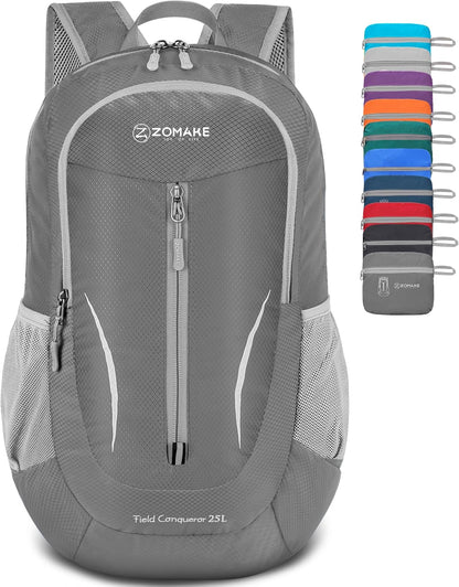 Ultra Lightweight Packable Backpack 25L - Foldable Hiking Backpacks Water Resistant Small Folding Daypack for Travel(Navy Blue)