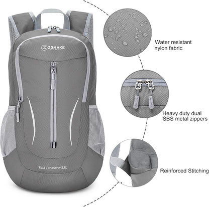 Ultra Lightweight Packable Backpack 25L - Foldable Hiking Backpacks Water Resistant Small Folding Daypack for Travel(Navy Blue)