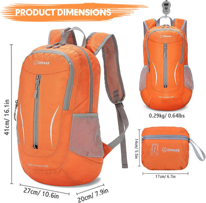 Ultra Lightweight Packable Backpack 25L - Foldable Hiking Backpacks Water Resistant Small Folding Daypack for Travel(Navy Blue)