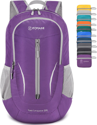 Ultra Lightweight Packable Backpack 25L - Foldable Hiking Backpacks Water Resistant Small Folding Daypack for Travel(Navy Blue)