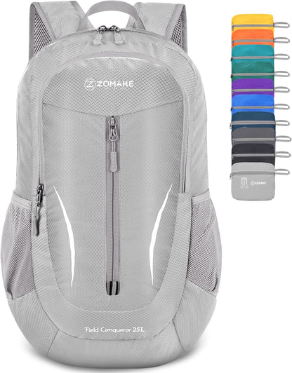 Ultra Lightweight Packable Backpack 25L - Foldable Hiking Backpacks Water Resistant Small Folding Daypack for Travel(Navy Blue)