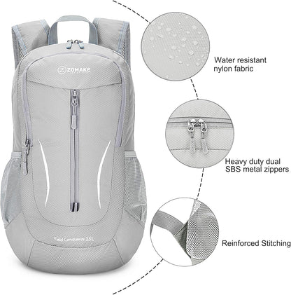 Ultra Lightweight Packable Backpack 25L - Foldable Hiking Backpacks Water Resistant Small Folding Daypack for Travel(Navy Blue)