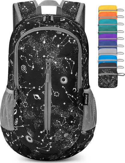 Ultra Lightweight Packable Backpack 25L - Foldable Hiking Backpacks Water Resistant Small Folding Daypack for Travel(Navy Blue)