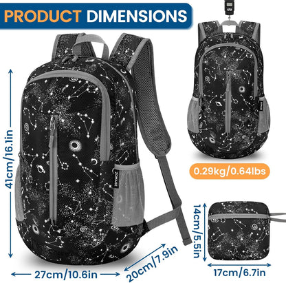 Ultra Lightweight Packable Backpack 25L - Foldable Hiking Backpacks Water Resistant Small Folding Daypack for Travel(Navy Blue)