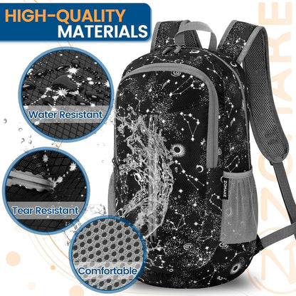 Ultra Lightweight Packable Backpack 25L - Foldable Hiking Backpacks Water Resistant Small Folding Daypack for Travel(Navy Blue)