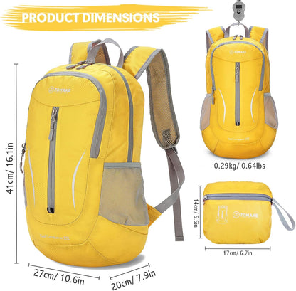 Ultra Lightweight Packable Backpack 25L - Foldable Hiking Backpacks Water Resistant Small Folding Daypack for Travel(Navy Blue)