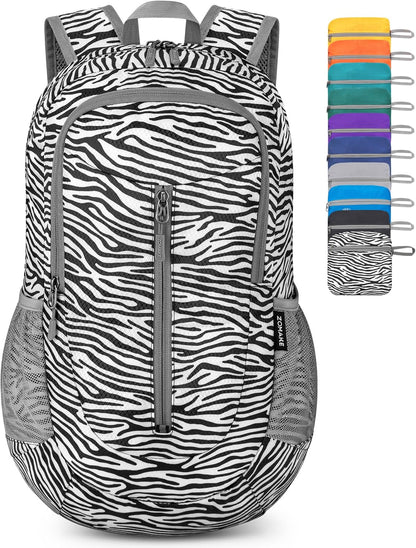 Ultra Lightweight Packable Backpack 25L - Foldable Hiking Backpacks Water Resistant Small Folding Daypack for Travel(Navy Blue)