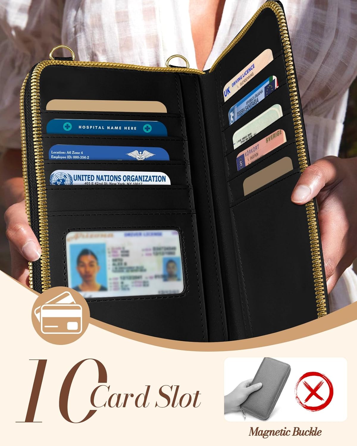 Crossbody Phone Purse for Women - Cute Small Bags Cellphone Wallet RFID Blocking with Strap Zipper and Card Slots