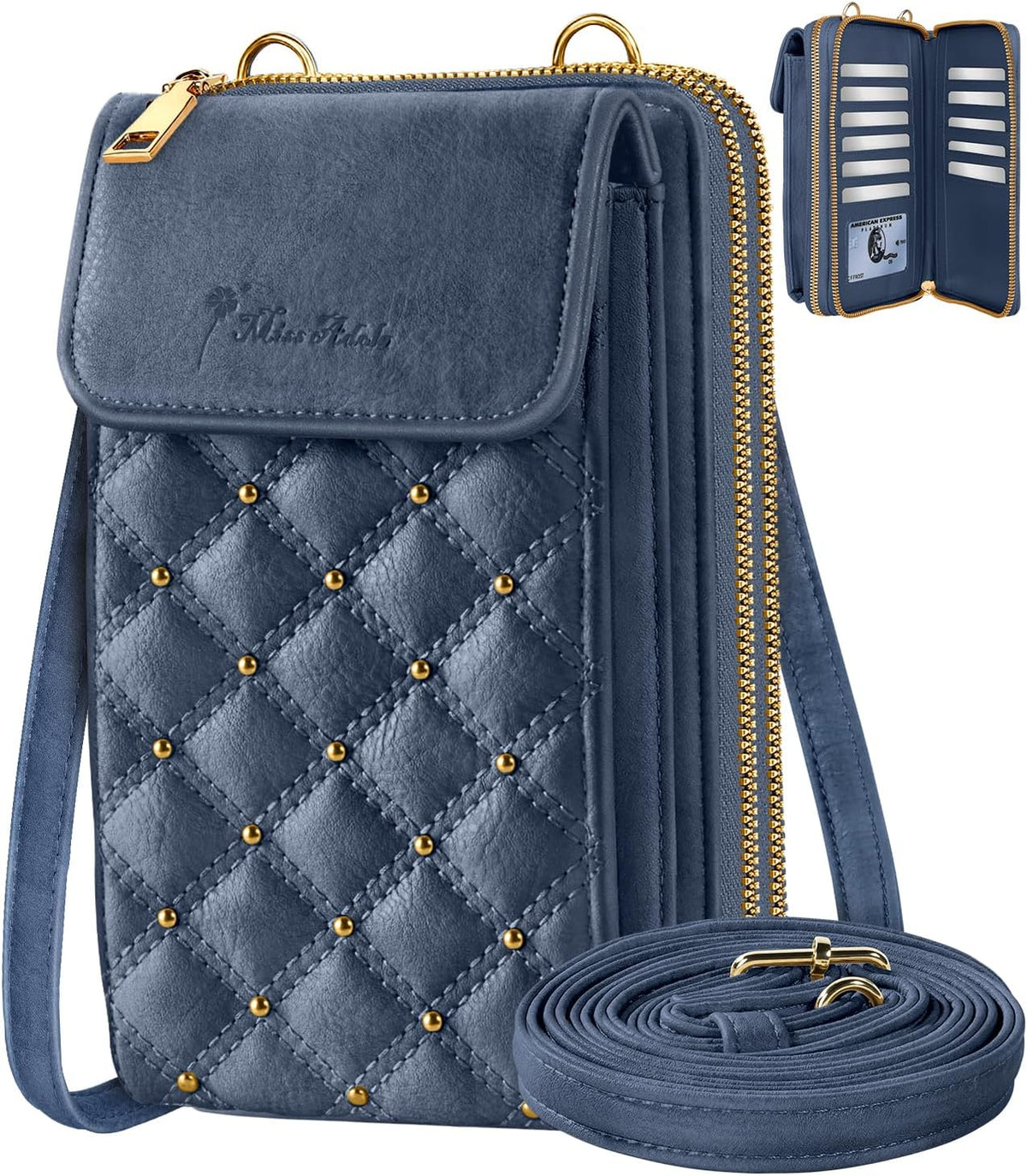 Crossbody Phone Purse for Women - Cute Small Bags Cellphone Wallet RFID Blocking with Strap Zipper and Card Slots