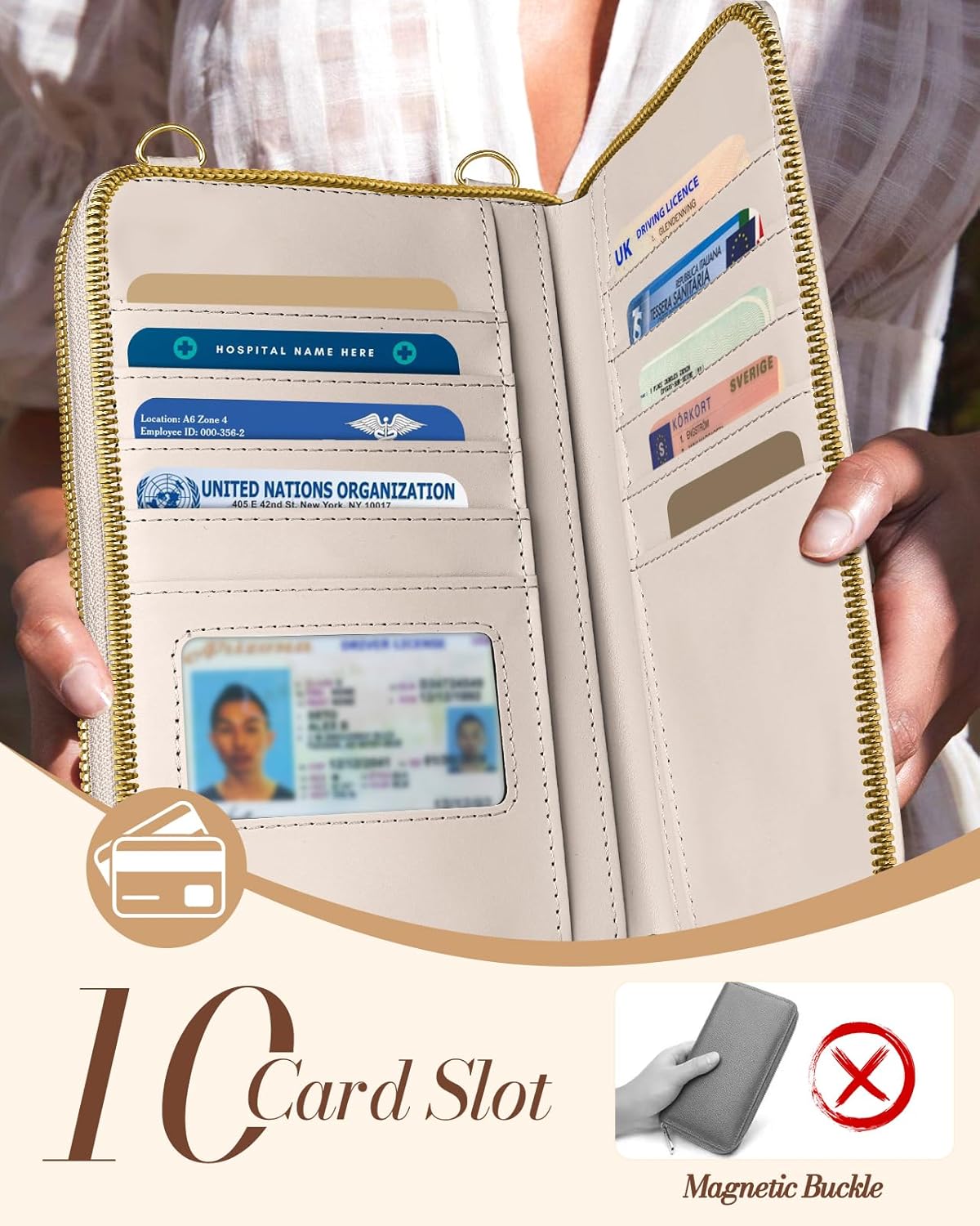 Crossbody Phone Purse for Women - Cute Small Bags Cellphone Wallet RFID Blocking with Strap Zipper and Card Slots
