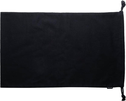 Cloth Bags, Black Duster Flannel Boot Storage with Drawstring Closure, Washable Breathable Cotton Fabric for Shoe, Luggage, 12.5x20.5, 2 Pack