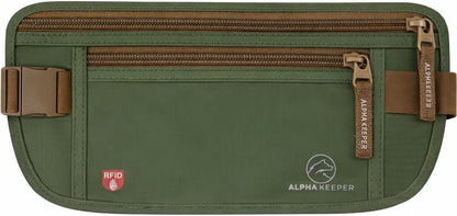 Money Belt for Travel Hidden Under Clothes – RFID Blocking Passport Holder & Slim Waist Wallet Pouch for Women & Men, Anti-Theft Travel Accessories