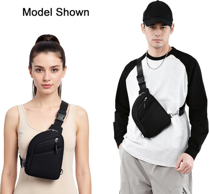 Anti Theft Crossbody Bag for Women Travel Small Sling Shoulder Bag | Anti Pickpocket Bag（RFID Blocking & Zipper Lock）Cross body Pouch Secure Passport Purse Waterproof for Hiking Daily Commute