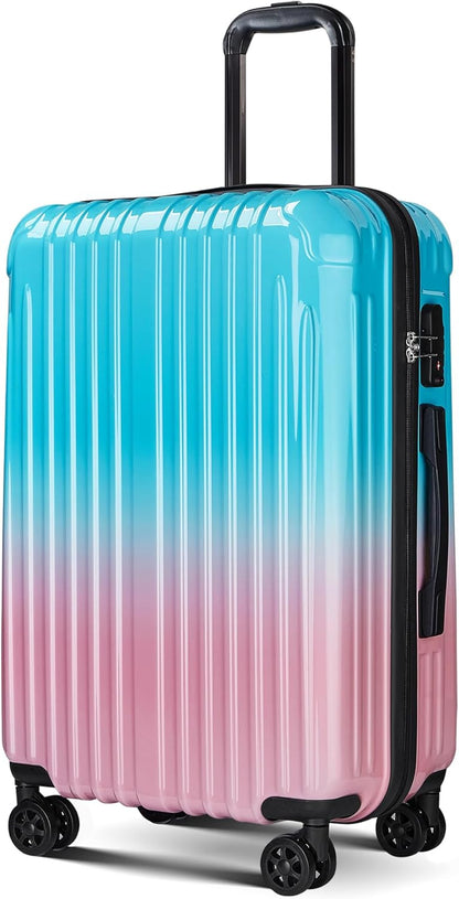 Carry on Luggage - Airline Approved Suitcases with Spinner Wheels, Built-In TSA Lock，Hard Shell Expandable Suitcases