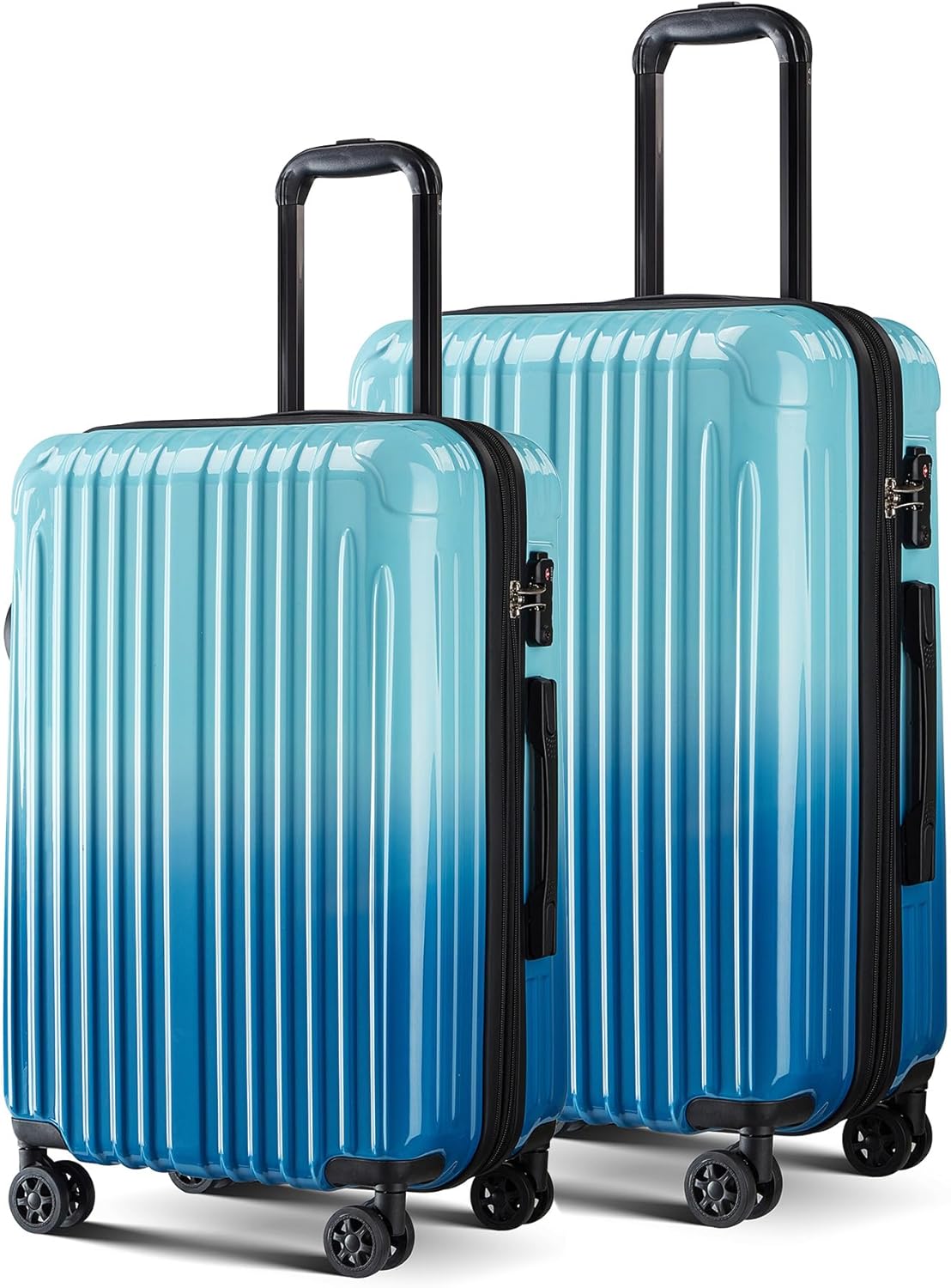Carry on Luggage - Airline Approved Suitcases with Spinner Wheels, Built-In TSA Lock，Hard Shell Expandable Suitcases