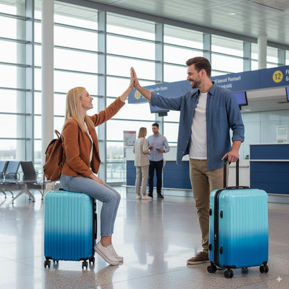 Carry on Luggage - Airline Approved Suitcases with Spinner Wheels, Built-In TSA Lock，Hard Shell Expandable Suitcases