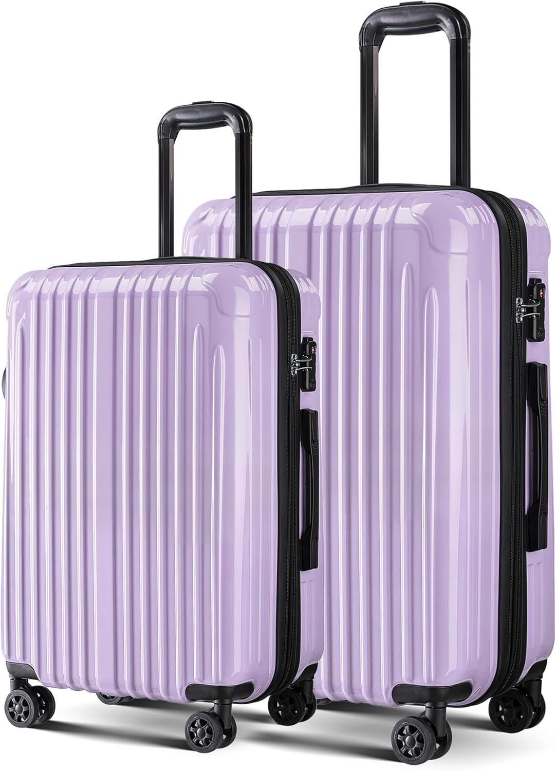 Carry on Luggage - Airline Approved Suitcases with Spinner Wheels, Built-In TSA Lock，Hard Shell Expandable Suitcases