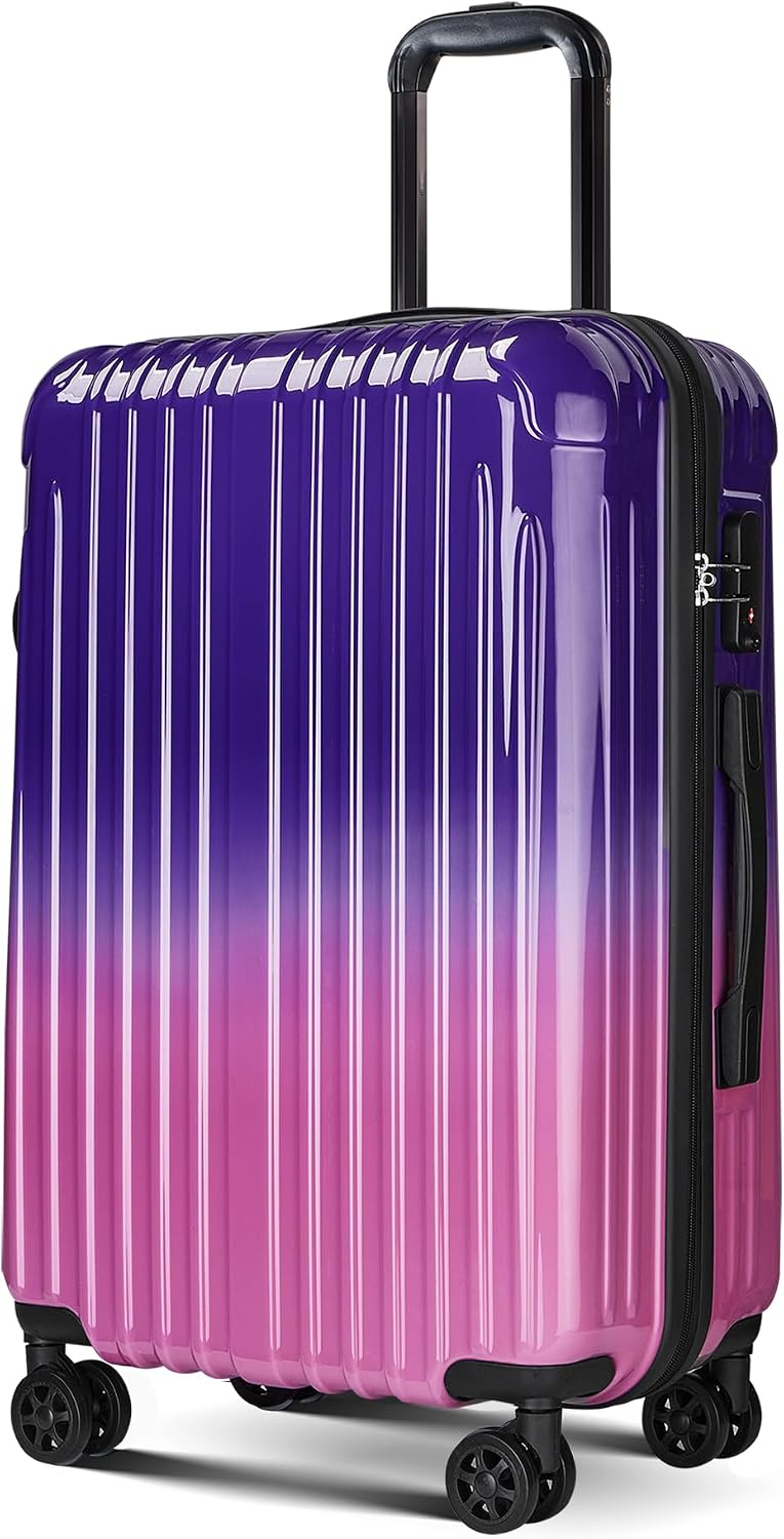 Carry on Luggage - Airline Approved Suitcases with Spinner Wheels, Built-In TSA Lock，Hard Shell Expandable Suitcases