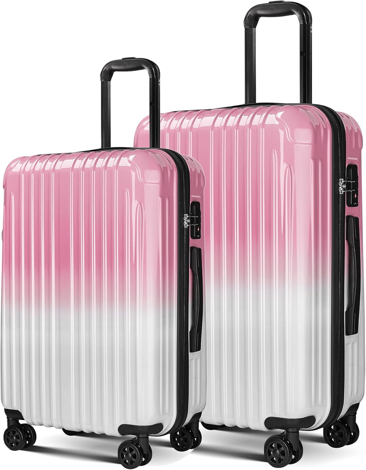 Carry on Luggage - Airline Approved Suitcases with Spinner Wheels, Built-In TSA Lock，Hard Shell Expandable Suitcases
