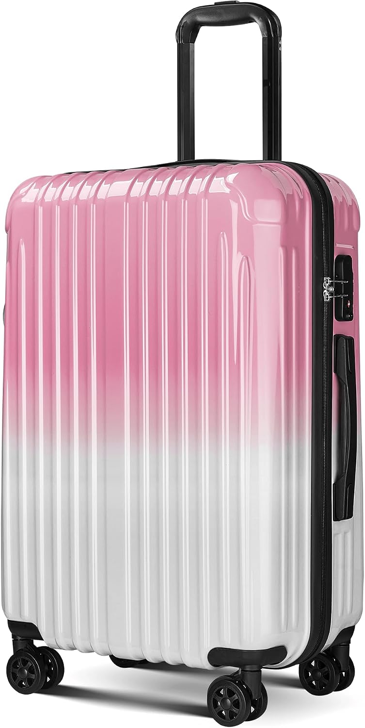 Carry on Luggage - Airline Approved Suitcases with Spinner Wheels, Built-In TSA Lock，Hard Shell Expandable Suitcases