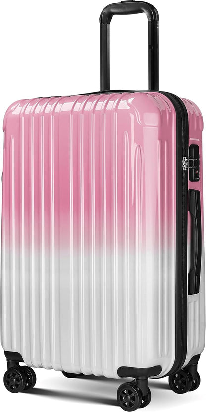 Carry on Luggage - Airline Approved Suitcases with Spinner Wheels, Built-In TSA Lock，Hard Shell Expandable Suitcases