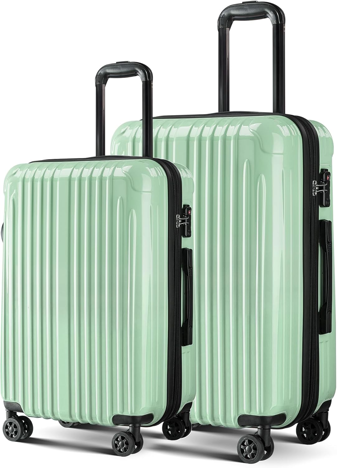 Carry on Luggage - Airline Approved Suitcases with Spinner Wheels, Built-In TSA Lock，Hard Shell Expandable Suitcases