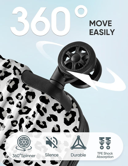 Carry on Luggage - Airline Approved Suitcases with Spinner Wheels, Built-In TSA Lock，Hard Shell Expandable Suitcases